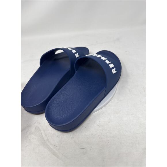 Represent Men\'s Slide Sandles Sliders Pool Cobalt Blue Logo Flip Flop Designer 8 main image 6